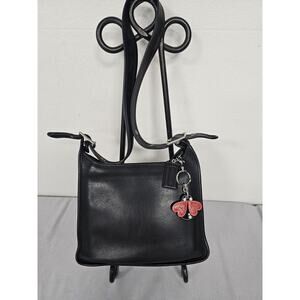 Coach Vintage Black Leather Legacy Zip 9966 Crossbody Shoulder Bag